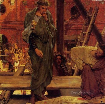  antigua Pintura - Arquitectura en la Antigua Roma Romántica Sir Lawrence Alma Tadema